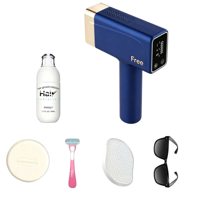 Free IPL Hair Removal Device -Deluxe package-blue